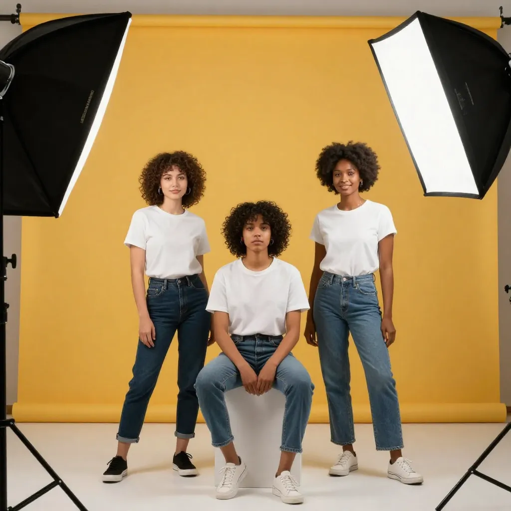 Studio production photography